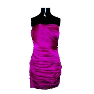 Express Women's 4 Purple Strapless Formal Dresss